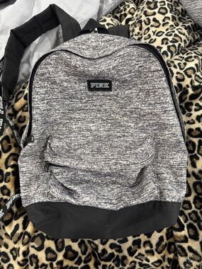 PINK Victoria's Secret Heather Gray Marled Backpack